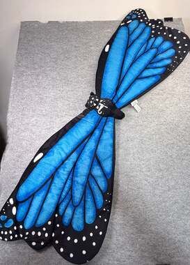 Adventure Planet Plush Blue Morpho Butterfly Costume Wings